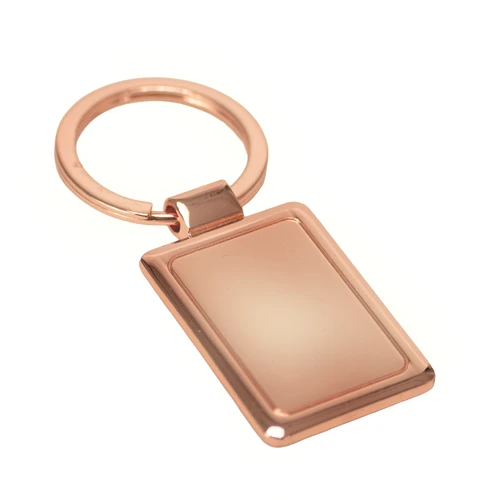 Llavero rectangular encobrizado "CUPRA"