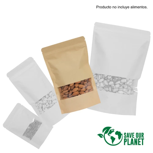 Bolsa doypack 700ml de papel kraft, para Alimentos